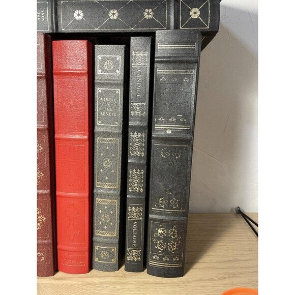 Franklin Library Lot 15 Books Leather Bound Hardcover Gold Gilt Classics Decor - Picture 5 of 14